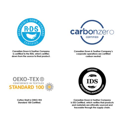 20x30 2 Pack 625 Loft White Down Pillow - Soft Support - Queen Size