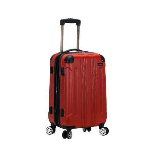 Rockland London Hardside Expandable Luggage with Spinner Wheels Red Carry-On 20-Inch