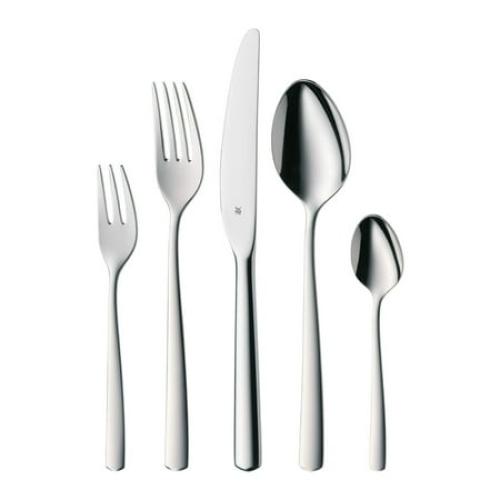 WMF Boston Basic Cromargan Stainless Steel Cutlery Set with Dishwasher-Safe, Colorfast, and Easy to Care for Service of 12 (60-Piece)