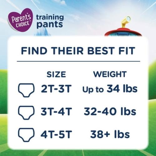Parent's Choice Paw Patrol Training Pants for Boys, 4T/5T, 70 Count (Select for More Options)