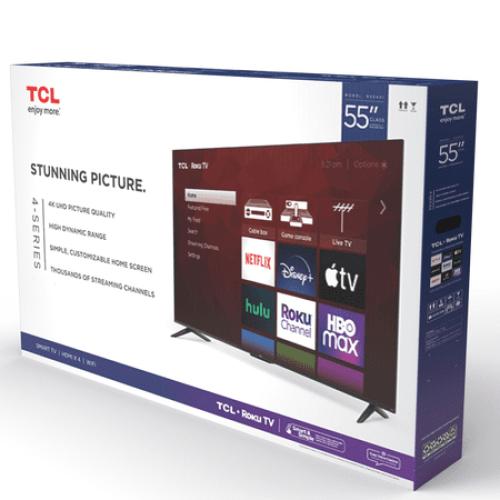 TCL 55 Class 4-Series 4K UHD HDR Smart Roku TV - 55S451