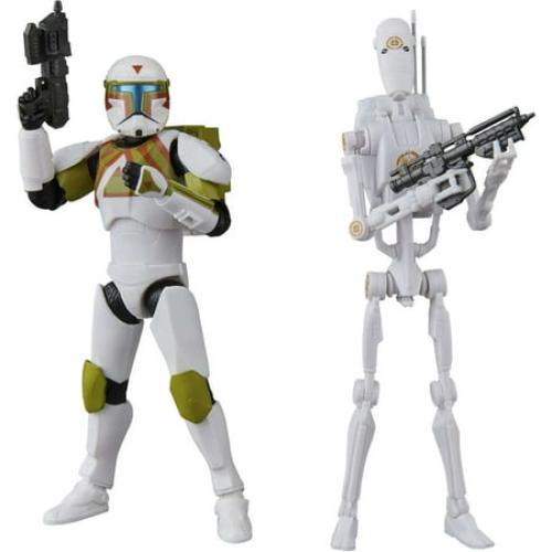 Star Wars Black Series Clone Commando (Urban Fighter) & B1 Battle Droid (Training) Action Figure 2-Pack