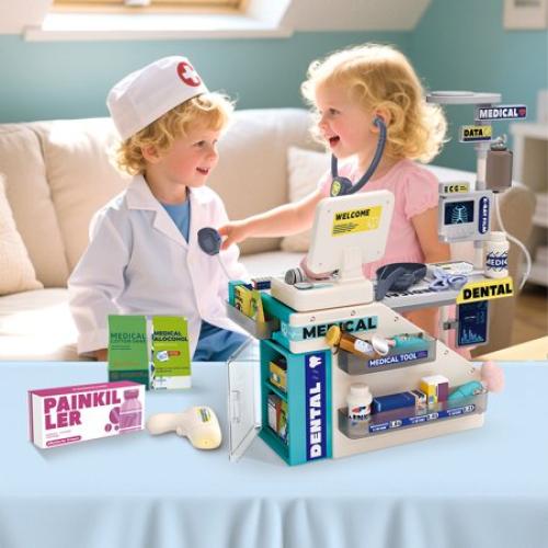 JoyStone Toy Doctor Kit, Interactive Pretend Play Medical Set with Lights & Sounds, Educational Toy for Boys & Girls, Ages 3-5