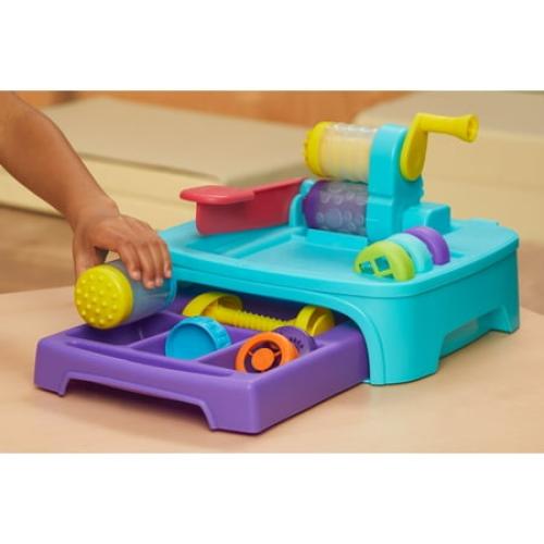 Wonder Factory Never Dry Dough Creation Station; Playset, Stamp, Roll Shape, Many Colors, Ages 2  - missing parts