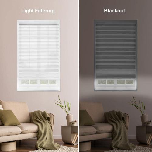 Home Decorators Collection Shadow White Cordless Blackout Cellular Shades for Windows - 29.75 in. W x 48 in. L (Actual Size 29.5 in. W x 48 in. L)