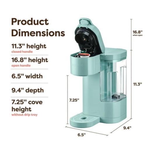 Keurig K-Express Essentials Seafoam Green Single-Serve K-Cup Pod Coffee Maker