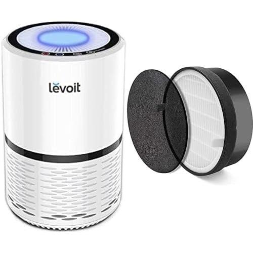 Levoit Air Purifiers for Home with Replacement Filters white Purifier+Genuine Filter