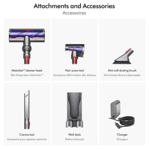 Dyson V8 Plus Cordless Vacuum, Silver/Nickel