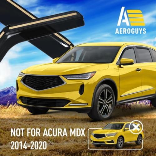AEROGUYS Extra Durable Window Deflectors In-Channel Window Visors Rain Guards Fit for Acura MDX 2022-2026, Sun Visors, Wind Vent for Shades, Exterior Car Accessories - 4 pcs. AG0990