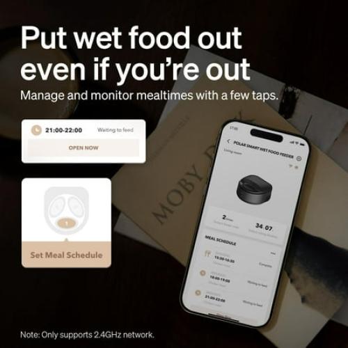 PETLIBRO Automatic Cat Feeder Wet Food with Stainless Steel Bowl, Refrigerated Auto Cat Feeder with Semiconductor Cooling, 3 Fresh Meals for 3 Days, App-Controlled Pet Food Dispenser, Easy to Clean