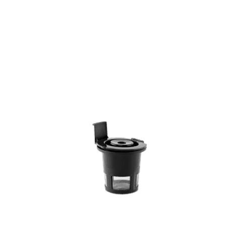 Mainstays Black Matte Dual Brew Coffee Maker, Single Serve, Auto Shutoff, 14 oz Reservoir