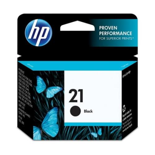 HP 21 Black Original Ink Cartridge, ~190 pages, C9351AN#140