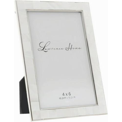 Mother-Of-Pearl w Silverplate Base 5x7 frame - 5x7
