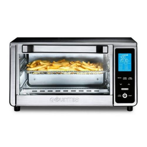 Gourmia Digital 4-Slice Toaster Oven Air Fryer with 11 Cooking Functions Stainless Steel Gray❗MAY HAVE MISSING PIECES/NEEDS CLEANING❗