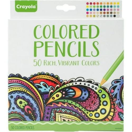 Crayola Adult Colored Pencils, 50 Count