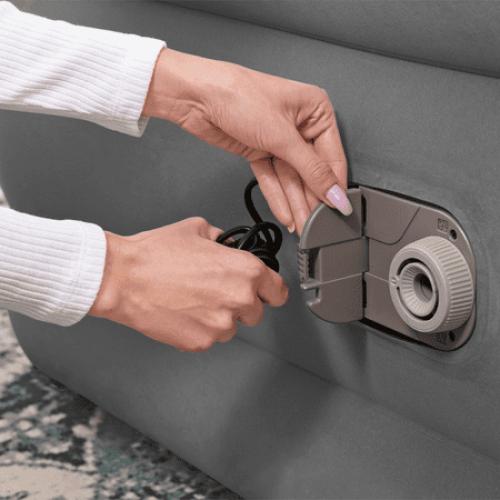 Bestway Headboard 18 Twin Air Mattress with Built-in Pump