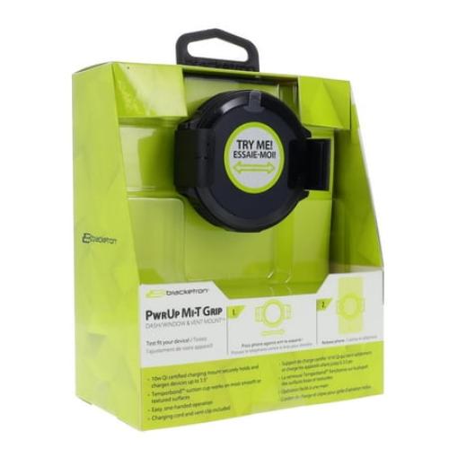 Bracketron BT29342 Mi-T Grip QI Mount Wireless Charging Phone Holder, Black