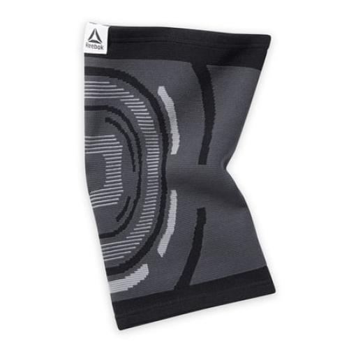 Reebok Delta Speedwick Knit Knee Support Small/Medium - Large/Extra Large, Black, 4 Way Stretch, Moisture Wicking Fabric, Unisex Sizing