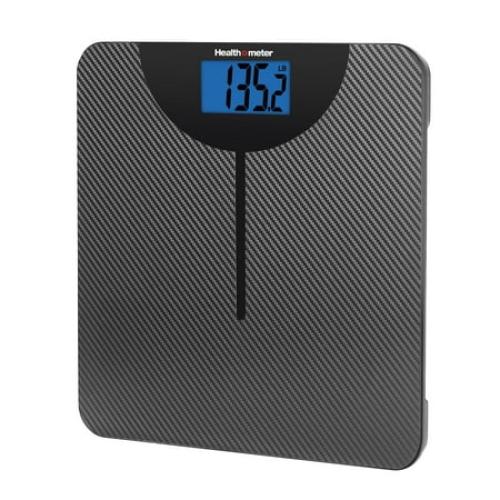 Health o meter LCD Carbon Fiber Digital Body Weight Scale, 400lb Capacity