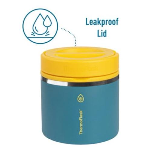ThermoFlask 20oz Insulated Food Jar, 2-pack Blue - Yellow , New in Box