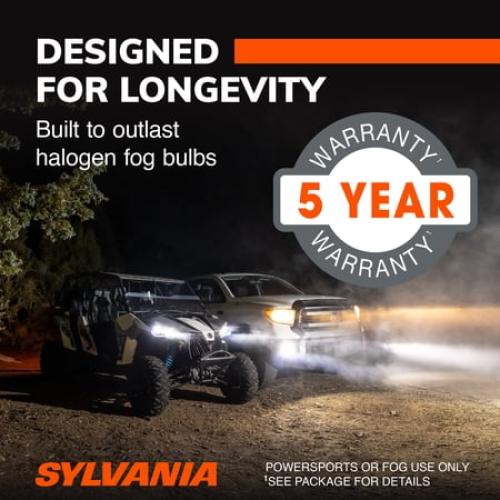 Sylvania H7 LED Fog Light and Powersport Bulb, 2 Pack, Compatible with Multiple Cars