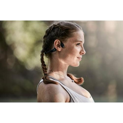 Shokz Open Run Wireless Bone Conduction Sport Headphones with Built-In Mic - Black