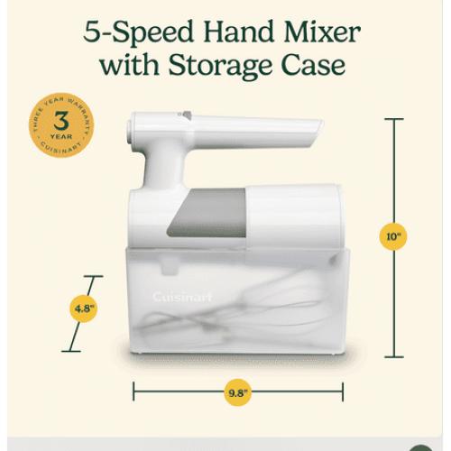 Cuisinart 5 Speed Hand Mixer with Storage Case