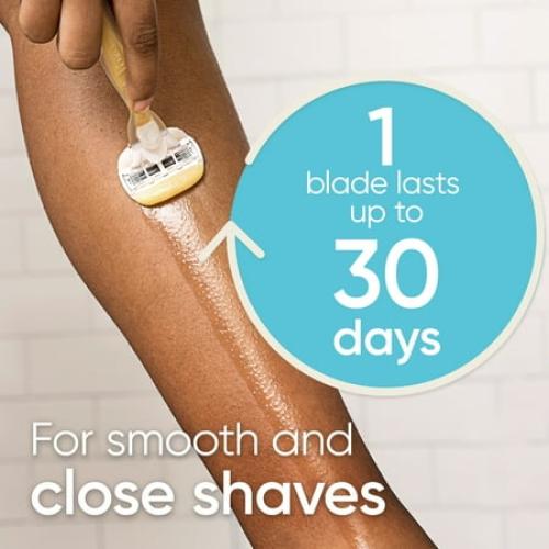 Gillette Venus Comfort Glide Olay Coconut Razor Blades Refill, 6 Ct, Female