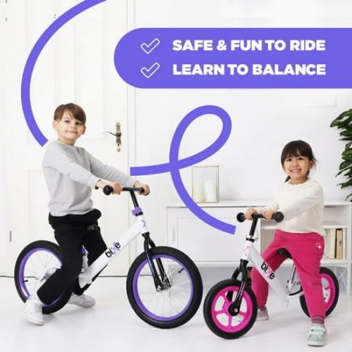 Bixe 16 Pro Balance Bike for for Big Kids 5 to 9 Years Old (Violet)