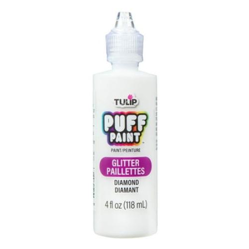 Tulip Puff Fabric Paint, Diamond Glitter, 4 fl oz, Liquid Gel