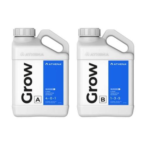 Athena Grow A&B (1 Gallon) - 2 Part Vegetative Hydroponic Nutrient - Balanced Formula for Vigorous Plant Growth