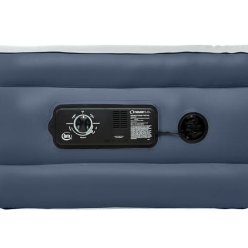 SERTA 18 RAISED QUEEN WITH NEVERFLAT PUMP BLUE