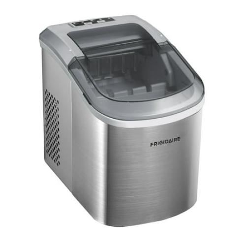 Frigidaire 26 lb. Countertop Self Cleaning Ice Maker EFIC120-SS-SC, Stainless Steel
