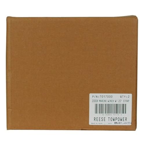 Silver 15Ft, Reese Towpower 7019400 Trailer Winch, Single-Speed, 600 lbs. Capacity, 15 Foot Strap