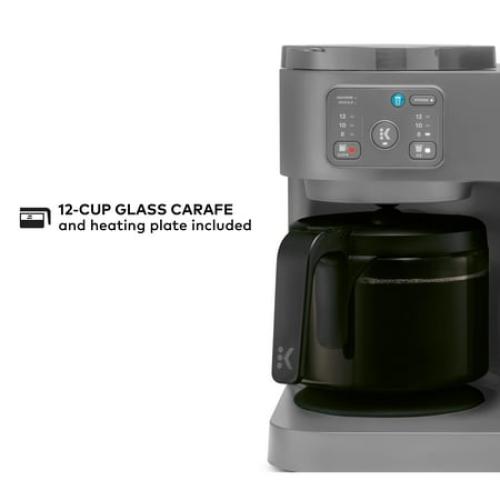 Keurig K-Duo Essentials, Hot & Iced Single-Serve K-Cup Pod Coffee Maker & Carafe, Moonlight Grey