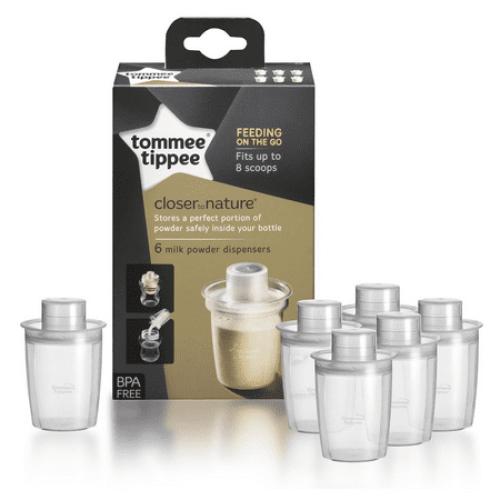 Tommee Tippee - 6 Milk Powder Dispensers 0m
