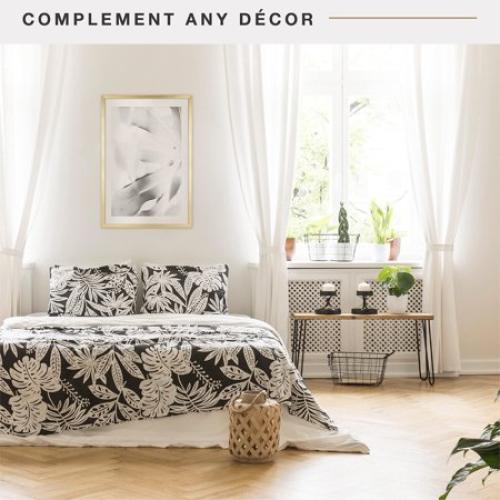 MCS Foundation 16x24 Poster Frame Traditional Brass, Vertical & Horizontal Wall Hanging Large Picture Frame for Photos, Posters & Art Prints (1-Pack)