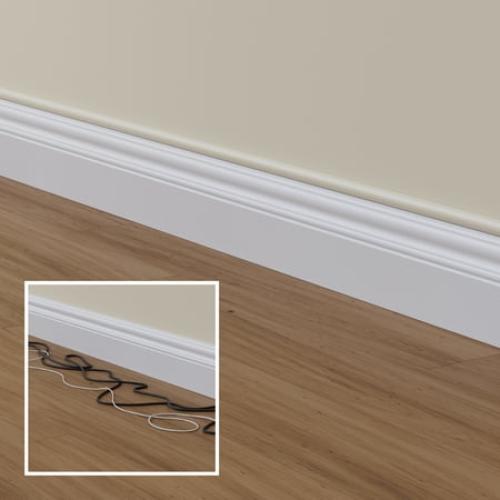D-Line Beige Half Round Cord Cover, 0.78x0.39in, 39in Length, 3-Pack