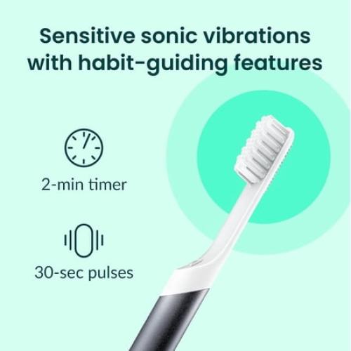 quip Sonic Battery Electric Toothbrush, Slate Metal