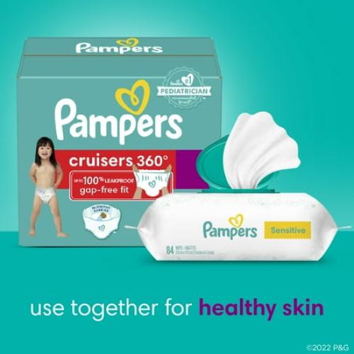 160 Pack of Size 3 Pampers Cruisers 360 Diapers Size 3, 168 Count (Select for More Options)
