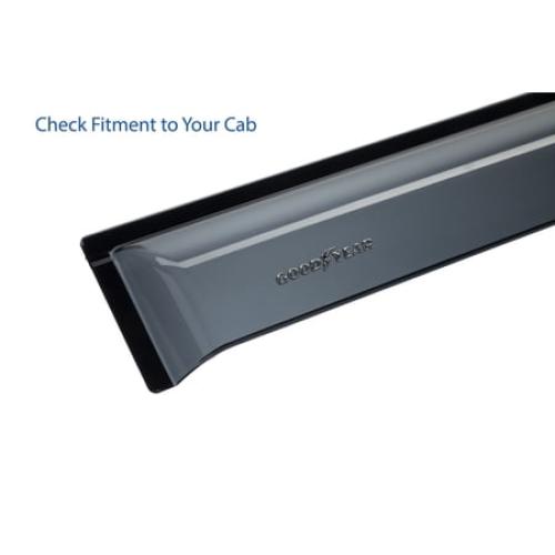 Goodyear Shatterproof Window Deflectors for Ford F150 2015-2026 SuperCrew, Tape-on Rain Guards, Window Visors, Vent Deflector Visor, Car Accessories, 4 pcs. - GY008885