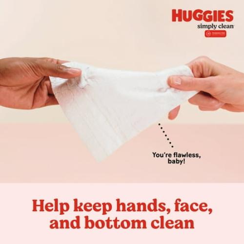 Huggies Simply Clean Unscented Baby Wipes, 2 Pack, 128Total Ct (Select for More Options)