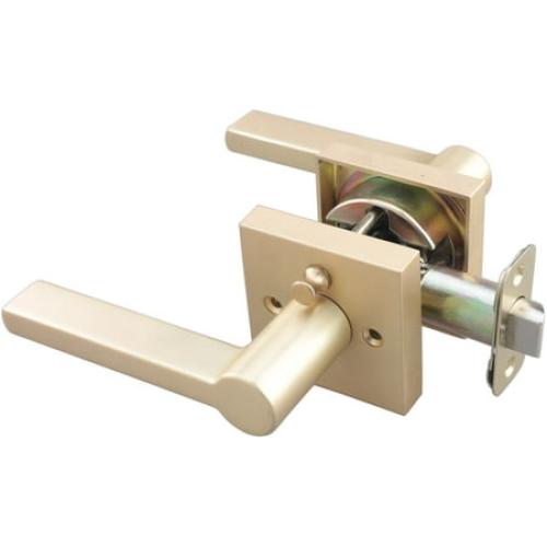 Miseno Mlk3022 Lorton Flat Bar Privacy Door Lever Set - Brass