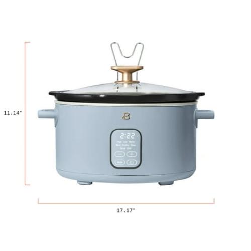 Beautiful 6 Qt Programmable Slow Cooker, Cornflower Blue by Drew Barrymore