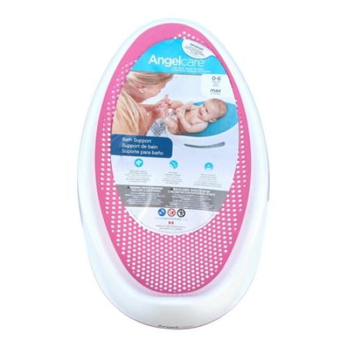 Angelcare Plastic Baby Bathtub Support Seat, Pink, Unisex, 1 Count
