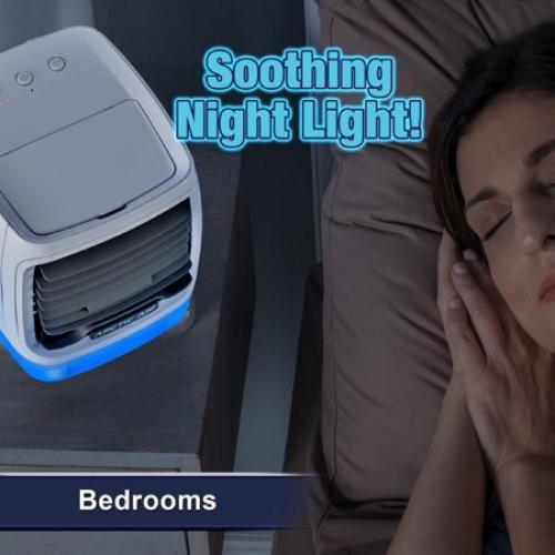 Arctic Air Chill Zone Evaporative Air Cooler, Portable Cooler with 4 Fan Speeds, LED Night Light
