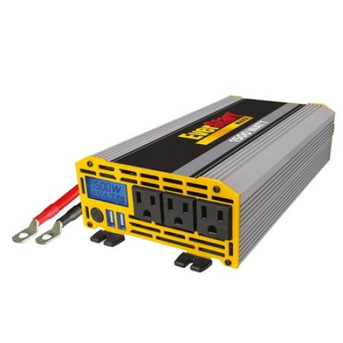 EverStart Maxx 1500 Watt Automotive Power Inverter with USB Power and Digital Display (PC1500E)- New