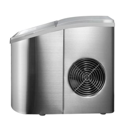 Frigidaire 26 lb. Countertop Self Cleaning Ice Maker EFIC120-SS-SC, Stainless Steel