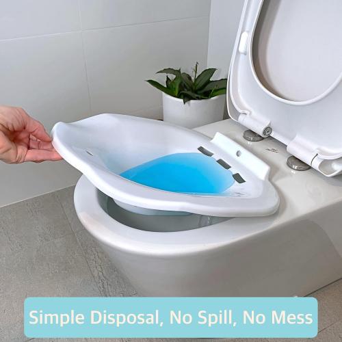 Sitz Bath for Toilet Seat - Sitz Bath for Postpartum Care and Hemorrhoids Saddle Soreness Inflammation & Tearing - Portable Sitz Baths - We Give A Sitz - Ahhh Soothic