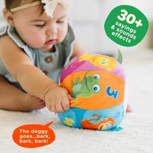 Move2Play, Toddler & Baby Ball with Music and Sound Effects, Baby Toy for 6 to 12 Months, Boy and Girl 1 Year Old Birthday Gift